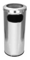 Cinzeiro Lixeira Em Aço Inox Com Aro Em Inox 50L