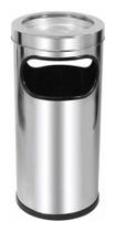 Cinzeiro Lixeira Em Aço Inox Com Aro Inox 22l C2 Cinzeiro Lixeira Em Aço Inox Com Aro Inox 22l C2
