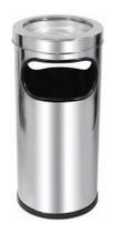 Cinzeiro Lixeira Para Condomínio E Empresa - Aço Inox - 2 Un