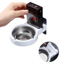 Cinzeiro Moderno Montado De Parede Com Suporte Aço Inox