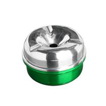 Cinzeiro Pequeno Redondo Com Tampa Alumínio Cores Sortidas