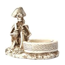 Cinzeiro Pirate Skeleton, resina, cinzeiro para fumar 13x8x11cm Cinzeiro Pirate Skeleton, resina, cinzeiro para fumar 13x8x11cm