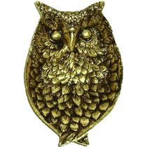 Cinzeiro Portátil de Mesa Coruja SAT Reciclado em Latão Artesanal - Design Único e Durabilidade Excepcional