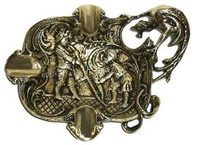 Cinzeiro Portátil de Mesa Dagão Artesanal em Latão 100% Reciclado Ecologicamente Correto