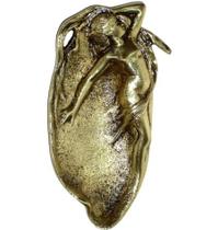 Cinzeiro Saboneteira Portátil de Mesa SEREIA Artesanal em Latão Reciclado