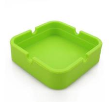 Cinzeiro Silicone Não Queima Quadrado Borracha