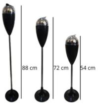 Cinzeiro telescopico metal chao c/suporte luxo