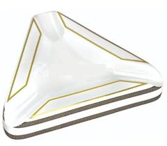 Cinzeiro triangular de mesa luxo