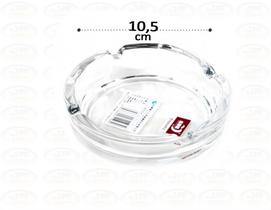 Cinzeiro Vidro Cristal Redondo 10.5 cm Premium