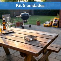 Cinzeiros Quadrados Em Aço Inox Para Casa Ou Restaurantes Kit Com 5 Unidades