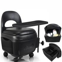 Cirandinha Cadeira Preta Diva Para Manicure Pedicure Cirandinha Cadeira Preta Diva Para Manicure Pedicure