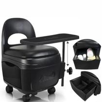 Cirandinha Cadeira Preta Diva Para Manicure Pedicure Cirandinha Cadeira Preta Diva Para Manicure Pedicure