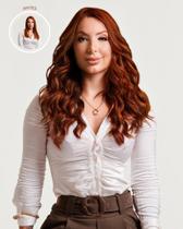 CIRCE - Aplique nanopele tic tac ruivo de 40cm & 140g CIRCE - Aplique nanopele tic tac ruivo de 40cm & 140g