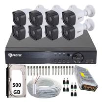 Circuito 8 Câmeras Segurança Residencial Cftv Hd + Brinde