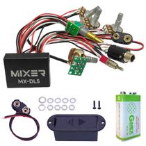 Circuito Para Baixo Préamplificador Ativo 5 Potenciômetros Com 2 Frequências De Médio Mixer MXDL5 Circuito Para Baixo Préamplificador Ativo 5 Potenciômetros Com 2 Frequências De Médio Mixer MXDL5