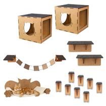Circuito Para Gatos De Parede Kit Play 16 Peças Rede Nicho Mdf Circuito Para Gatos De Parede Kit Play 16 Peças Rede Nicho Mdf