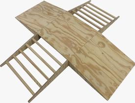Circuito Rampa Pikler Madeira 135 X 135 Cm Cmra9888 Cru