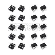 Circuitos Integrados De Programação NE555 Timer IC, 20 Peças, Chip Oscilador 555, Soquetes DIP De 8 Circuitos Integrados De Programação NE555 Timer IC, 20 Peças, Chip Oscilador 555, Soquetes DIP De 8