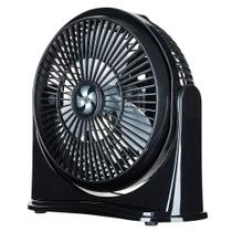Circulador de Ar 25cm Preto com Prata Ventimais Circulador de Ar 25cm Preto com Prata Ventimais