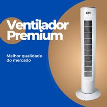 Circulador de Ar Ventilador Vertical Moderno Potente 3 Velocidades - 220V - FIX