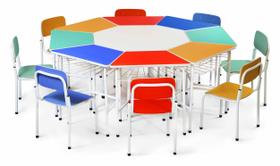 Círculo Oitavado Colorido Infantil