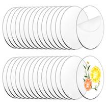 Círculos acrílicos Zzbakress 30 peças de 15 cm, espaços em branco redondos