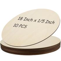 Círculos de madeira MOUYAT, 46 cm de diâmetro, 5 mm de espessura, pacote com 10