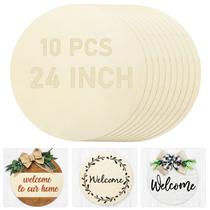 Círculos de Madera Whaline 24" 10 Piezas Discos Rústicos para Manualidades DIY Círculos de Madera Whaline 24" 10 Piezas Discos Rústicos para Manualidades DIY