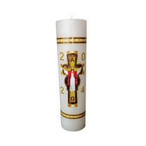 Círio Pascal Jesus Cristo 7cm x 30 Cm Adesivado - encanto velas