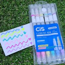CIS Lumini EX Slim Marca-texto - Estojo com 6 cores