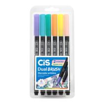 Cis marc dual brush estojo c/6 pastel