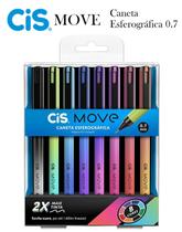 Cis Move Caneta Esferográfica 0,7 Estojo c/8 Cores Cis Move Caneta Esferográfica 0,7 Estojo c/8 Cores