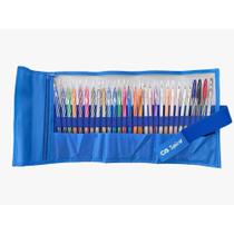 Cis Spiro Estojo Rollerset 29 Canetas - Azul