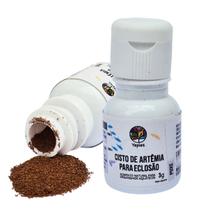 Cisto de Artêmia para Eclosão Alimento Natural de peixe 3g Yepist Slim