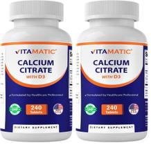 Citrato de Cálcio com Vitamina D3 Vitamatic 480 comprimidos