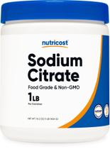 Citrato de sódio em pó Nutricost 454g (454ml) de qualidade alimentar, não transgênico