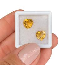 Citrino Coração Par 2,83ct