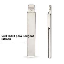 Citroën Peugeot 54 Chave Remota HU83 Em Branco 10PCS Chave De Carro Dobrável Tipo Flip No54 HCA