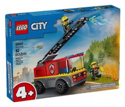 City Caminhão De Bombeiros Com Escada Lego 60463
