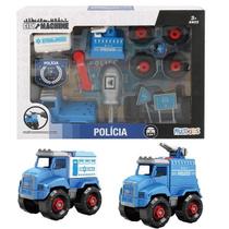 City Machine Policia Monte Seu Veiculo MULTIKIDS-