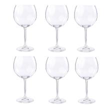 Cj 06 tacas vinho bohemia gastro cristal de titanio 570ml