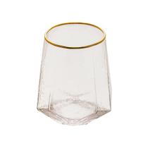 Cj.2 Copos Baixos de Cristal com Borda Dourada Taj 550ml - Wolff