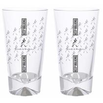 Cj 2 Copos Uisque Whisky Longo Johnnie Walker Original 450ml