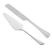 Cj 2 peças para bolo de aço inox Positano