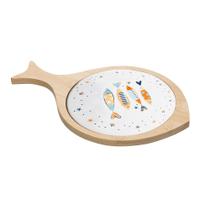 Cj 2 Peças Tábua C/ Bandeja em Bambu Iki 27x17cm - Wolff Cj 2 Peças Tábua C/ Bandeja em Bambu Iki 27x17cm - Wolff