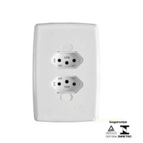 CJ 2 Tom Fixa Emb Bip 2P+T 10a 250v - Safira CJ 2 Tom Fixa Emb Bip 2P+T 10a 250v - Safira