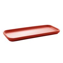 Cj.2 Travessas de Porcelana Nordica Vermelho Matt 31x13x3cm Cj.2 Travessas de Porcelana Nordica Vermelho Matt 31x13x3cm