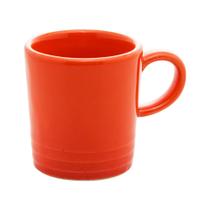 Cj 2 Xícaras de Café de Cerâmica Retro Laranja 100ml - Decor Home