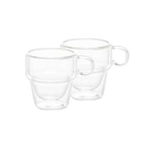 CJ 2 XICARAS P/CAFE EMPILHAVEL DUPLA PAREDE BOROS 90ml WOLFF CJ 2 XICARAS P/CAFE EMPILHAVEL DUPLA PAREDE BOROS 90ml WOLFF