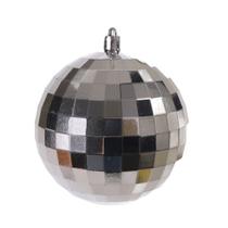 Cj 3 Bolas de Natal PVC Prata 10cm